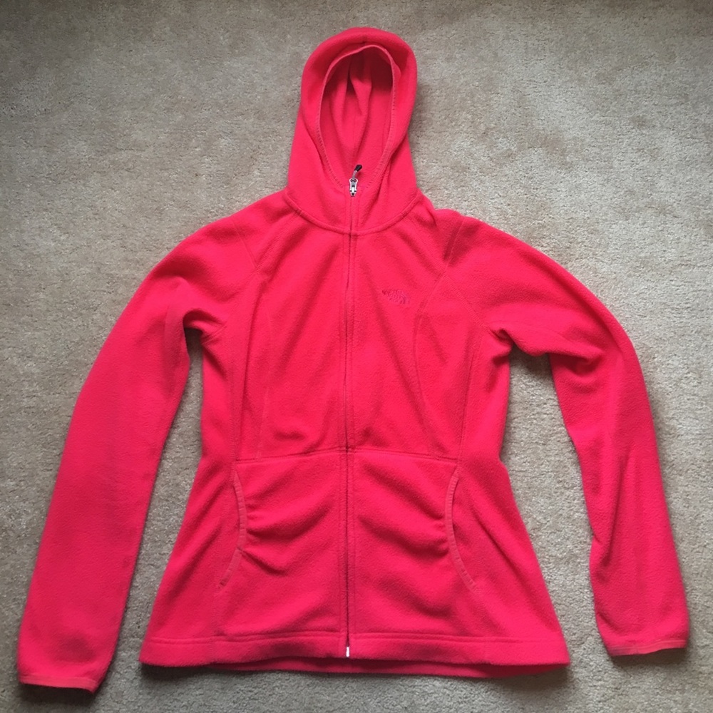 North Face full zip hooded jacket